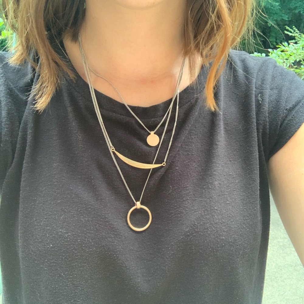 layered necklace